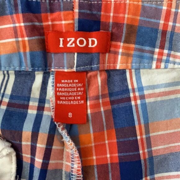 Plaid Bermuda Golf Shorts Size 8 - Picture 4 of 4
